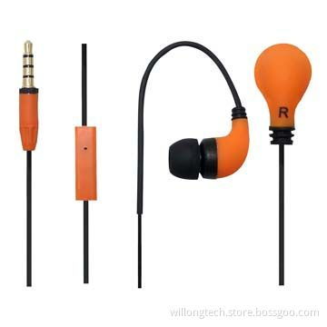 New Design Colorful Plastic Earphone for Sports Use